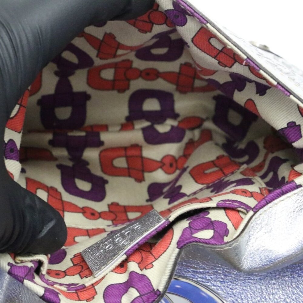 Gucci Small Signature Britt Tassel Shoulder Bag - Silver - Picture 11 of 15